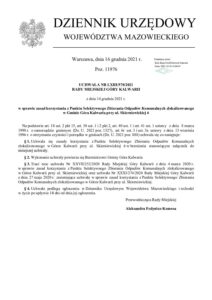 UCHWAŁA NR LXIII/570/2021 RADY MIEJSKIEJ GÓRY KALWARII z dnia 14 grudnia 2021 r. w sprawie zasad korzystania z Punktu Selektywnego Zbierania Odpadów Komunalnych zlokalizowanego w Gminie Góra Kalwaria przy ul. Skierniewickiej 6