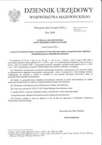 UCHWALA NR XXV1/209/2016 RADY MIEJSKIEJ GORY KALWARII z dnia 2 marca 2016 1. w sprawie okre§lenia terminu, czestotliwosci i trybu uiszczania oplaty za gospodarowanie odpadami komunalnymi przez whascicieli nieruchomosei
