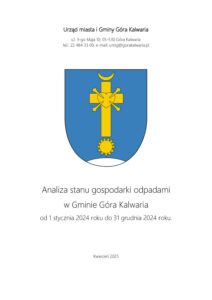 Analiza stanu gospodarki odpadami za rok 2024
